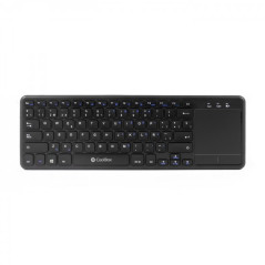 Coolbox TEW01-BK Clavier Sans Fil avec Touchpad - PC, TV - Couleur Noire
