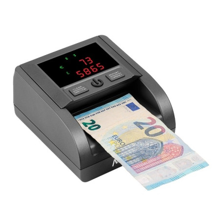 AVPos Compteur/Détecteur de Billets AVP-DT25G - Compte le Nombre de Billets et la Valeur Totale - Livres et Euros