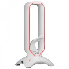 Mars Gaming MHHPRO Accessoire 3 en 1 - Support Casque - Bungee Souris - 2 Ports USB 3.0 - Éclairage RGB Flow 10 Modes