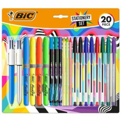 Pack de 20 pièces Bic Écriture Multicolore