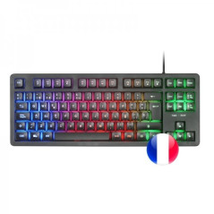 Clavier Gaming Mars Gaming MK023 - Technologie H-Mech RED - Éclairage FRGB LED - Anti-Ghosting