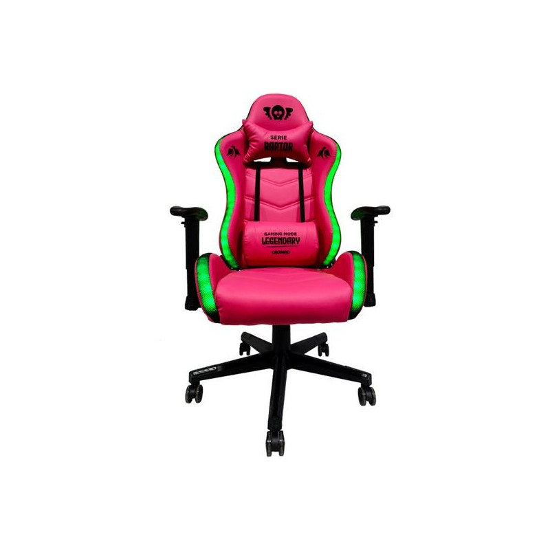 Chaise Gaming Cromad Série Raptor Legendary - Hauteur Réglable avec Piston à Gaz Classe 2 - Reclinable jusqu'à 180º