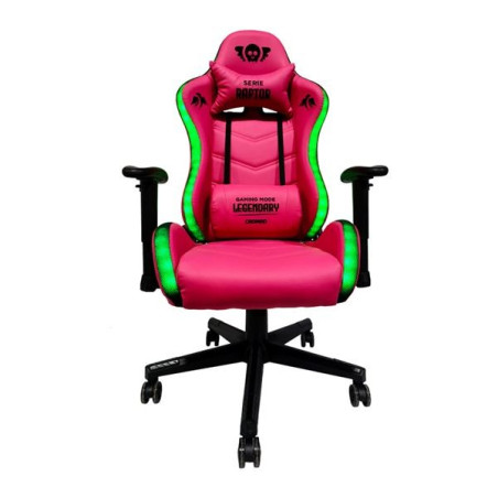 Chaise Gaming Cromad Série Raptor Legendary - Hauteur Réglable avec Piston à Gaz Classe 2 - Reclinable jusqu'à 180º