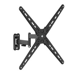 Support mural Cromad avec bras articulé pour TV de 13"-55" - Pivotant, inclinable et double extension - Poids max 25 kg