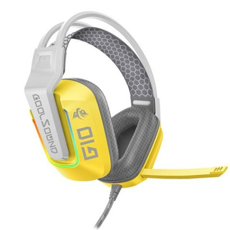 Coolsound Casque Gaming G10 - Compatible avec XBOX, PS5, PS4, Switch et PC - Couleur Jaune