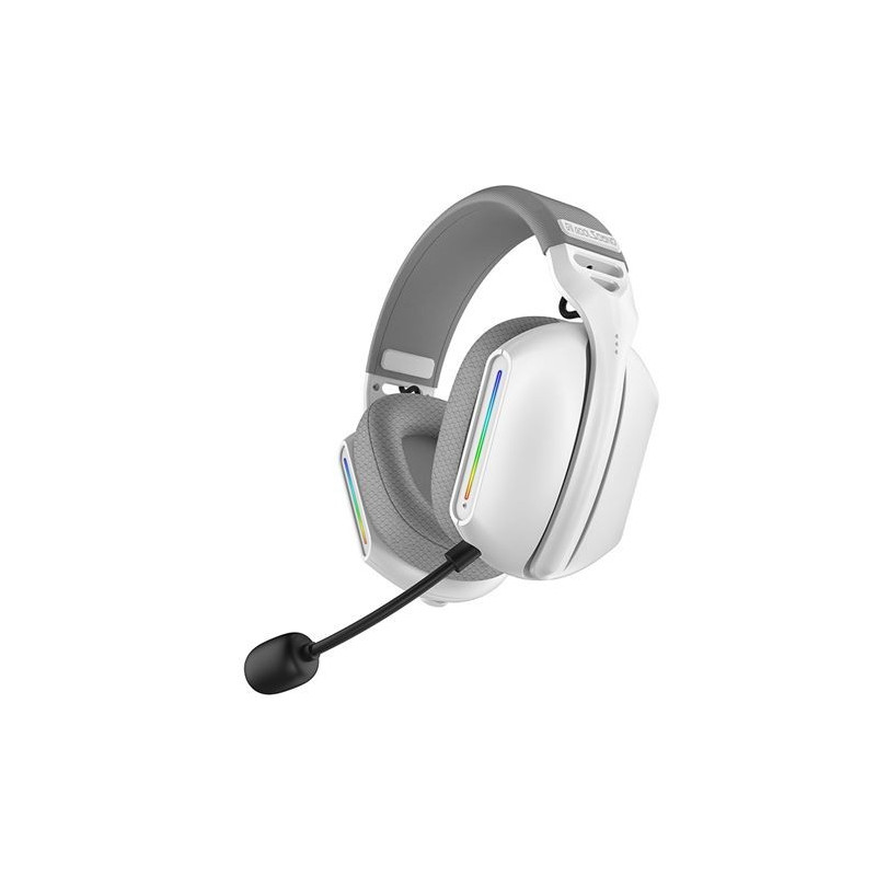 Casque de jeu Coolsound G11 Bluetooth - Éclairage RGB - Couleur blanche