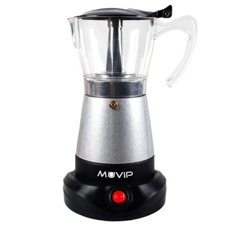 Muvip Machine à café à filtre - Électrique - 480W - Chauffage intégré - Récipient transparent - Capacité de 6 tasses
