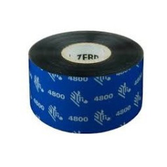 Zebra 4800 Pack de 12 Ribbons de Transfert Thermique Original Noir - Résine - Largeur 40mm, Longueur 450m