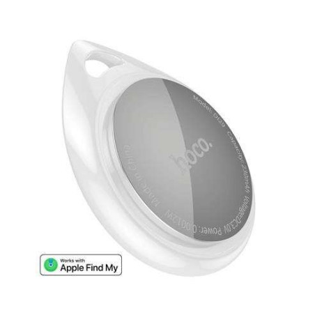 Hoco Smart Tag Localisateur Bluetooth pour Apple - Trouveur d'objets - Couleur blanche
