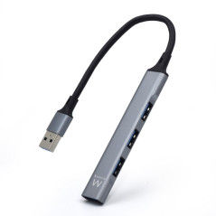 Ewent Hub USB3.2 - 1 USB-A - 1 Port USB 3.2 - 3 Ports USB 2.0