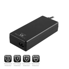 Ewent Chargeur Universel Automatique pour Portable - Maison 90W - 11 Embouts - Couleur Noire