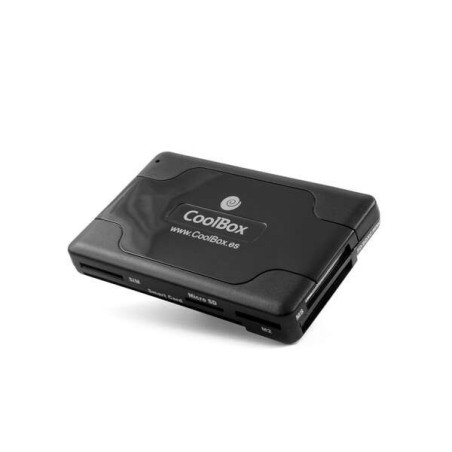 CoolBox CRE065 Lecteur de Cartes Externe - 3x USB 2.0, DNIe 4.0, SIM, SD, MMC, Micro SD et toutes ses variantes - Couleur Noire