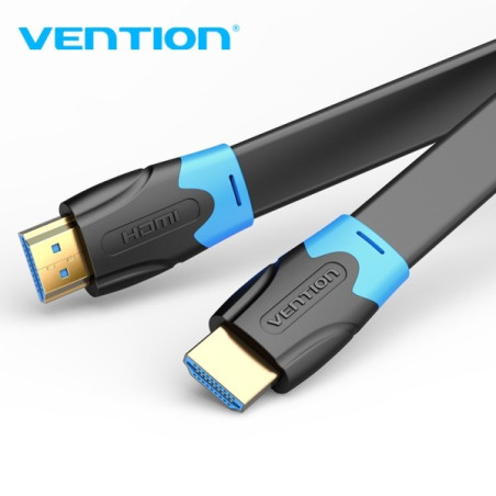 Câble HDMI 2.0 Vention Résolution 4K - Isolant PVC - 10m - Diamètre 30AWG - Couleur Noir
