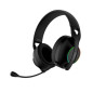 Coolbox WB01 Casque Gaming Sans Fil avec Microphone - Connectivité Bluetooth 5.4, Sans Fil 2.4Ghz ou Jack - Éclairage RGB