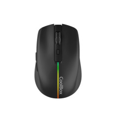 Coolbox W01 Souris Gaming Sans Fil 1600dpi - 6 Boutons - Éclairage RGB - Couleur Noire