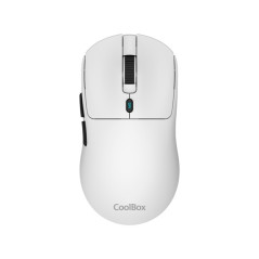 Coolbox W03 Souris Gaming Sans Fil 10000dpi - 7 Boutons - Capteur Pixart 3325 - Couleur Blanche