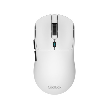 Coolbox W03 Souris Gaming Sans Fil 10000dpi - 7 Boutons - Capteur Pixart 3325 - Couleur Blanche