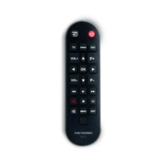Télécommande Universelle Metronic ZAP 2 Pour TV + TDT - Couleur Noire