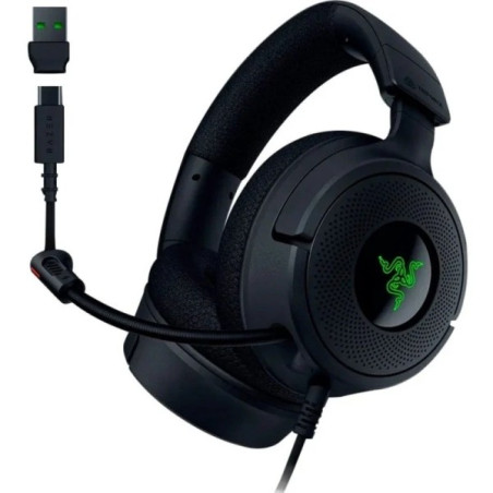 Casque Gaming Razer Kraken V4 X - Microphone Pliable Cardioïde Razer HyperClear - Son 7.1 - Multiplateforme - Connexion USB