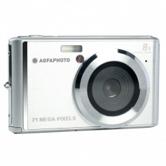 Agfaphoto DC5200 Appareil Photo Numérique - Capteur CMOS - Zoom Optique 8x - Couleur Argent