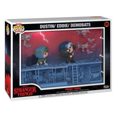 Set Funko Pop Moments Deluxe Stranger Things Fase 3 Eddie et Dustin - Figurines en Vinyle