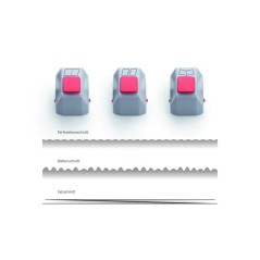 Pack de 3 têtes de coupe créatives pour cisaille Dahle 508 3e génération.