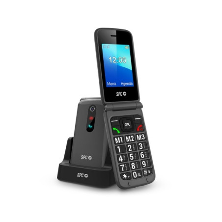 SPC Stella 3 Téléphone Mobile pour Seniors avec Clapet - Bouton SOS - Grands Boutons et Touches