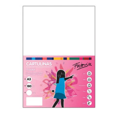 Fabrisa Pack de 100 Cartons 180 g/m² - Taille A3 - Couleur Blanche