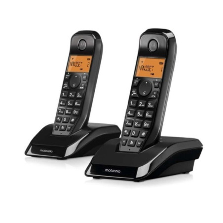 Téléphone sans fil DECT Motorola S1202 + 1 supplémentaire - Identification de l'appel - Répondeur - Mains libres