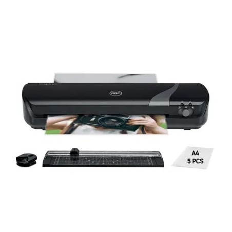 GBC Inspire+ A4 Ensemble de Laminateur + Découpeur de Coins + Massicot + Paquet de 5 Sacs de Laminage A4 - Jusqu'à Taille A4