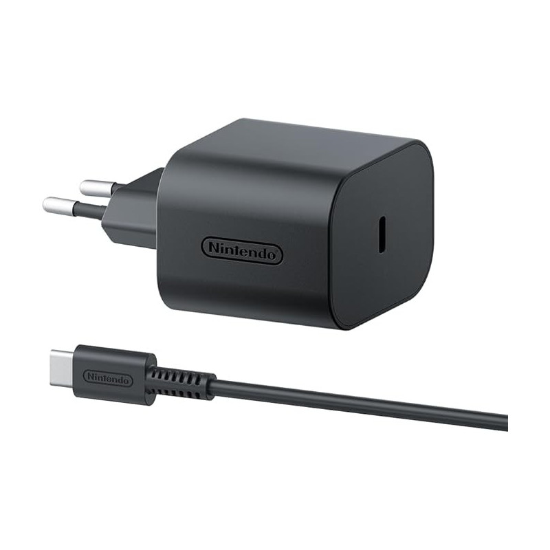 Adaptateur secteur Nintendo Switch 2 - Longueur du câble 1,5 m Adaptateur secteur Nintendo Switch 2 - Longueur du câble 1,5 m