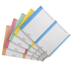 Elba Bristol Pack de 10 Feuilles A5 pour 27 Étiquettes pour Vues Latérales Dossier Suspendu N° 8 14.4x06mm