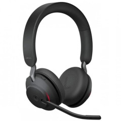 Jabra Evolve2 65 MS Stereo Casque avec Microphone Bluetooth - Réduction de Bruit - Autonomie jusqu'à 37h - Arceau Réglable