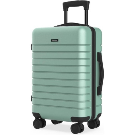 Numada Upfly T20 Valise de Cabine Rigide 20” (55x35,5x22 cm) avec Fermeture TSA, USB et Roues Doubles 360°, Couleur Verte