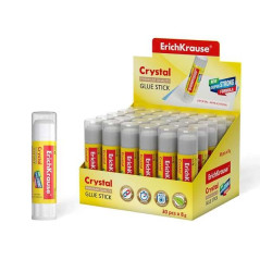 Pack de 30 - Erichkrause Crystal Bâton de Colle Super Forte 8gr - Consommation Economique - Adhérence Rapide et Fiable