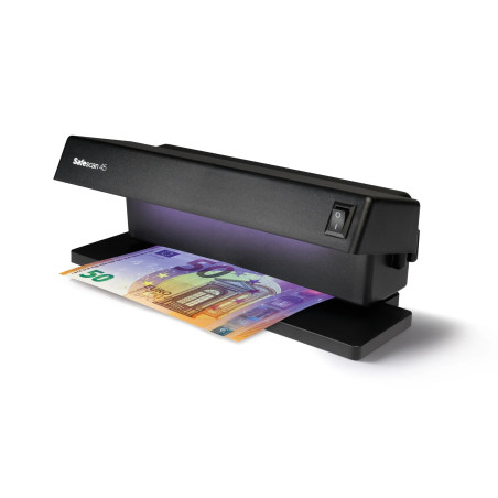 Détecteur UV de faux billets Safescan 45 - Double lumière ultraviolette puissante 2x 6W