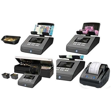 Adaptateur secteur Safescan pour 155, 165, 185, 6165 et 6185 - 12 V / 1 A - Comprend des prises UE, Royaume-Uni et États-Unis