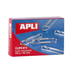 Apli Pack de 100 Clips Galvanisés N3 40 mm