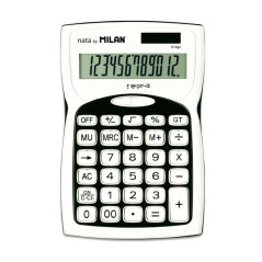 Calculatrices Milan à 12 chiffres - 3 touches mémoire - Racine carrée - Calcul de la marge - Touche désactivée