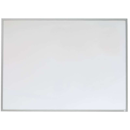Petit tableau blanc magnétique Nobo avec cadre en aluminium 585 x 430 mm - Effaçable à sec - Tampons adhésifs