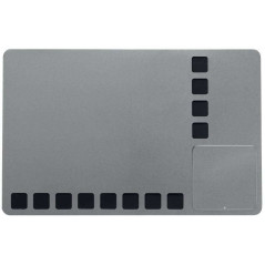 Nobo Petit Tableau Blanc Magnétique avec Grilles en Mousse pour Fixer des Notes - 610x390mm - Multifonctionnel et Sans Cadre