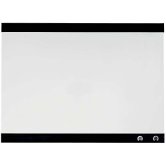 Nobo Petit tableau blanc magnétique avec clip pour notes 430 x 580 mm - Design sans cadre - Fonctions de crochet