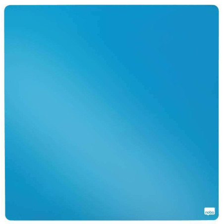 Nobo Tile Mini Tableau Blanc Magnétique 360x360mm - Sans Cadre - Effaçable à Sec - Bleu