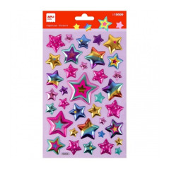 Apli Sachet de Stickers Étoiles - Adhésif Permanent - Idéal pour le Scrapbooking