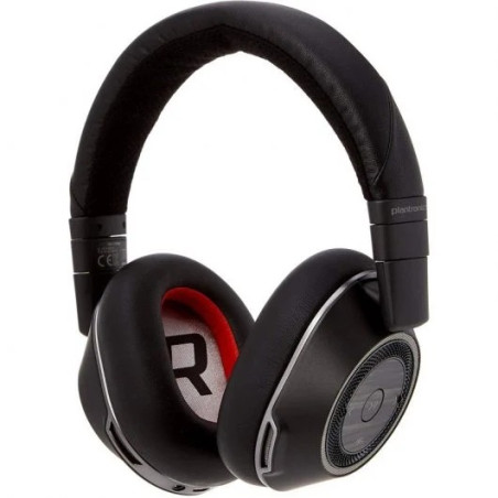 Casque Plantronics/Poly Voyager 8200 UC avec microphone Bluetooth 4.01 - Suppression du bruit - Oreillettes rembourrées