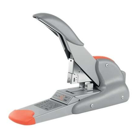 Agrafeuse épaisse Rapid Duax - Jusqu'à 170 feuilles - Agrafage à plat - Pour agrafes Rapid Duax - Couleur gris/orange