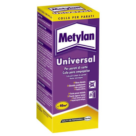 Metylan Colle Universelle Universelle pour Papiers Peints 125gr - Adhésif Haute Résistance - Facile à Appliquer