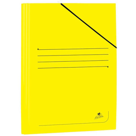 Pack de 20 - Chemise Folio en Carton Laminé Mariola 500gr/m2 - Mesures 34x25cm - Fermeture avec Caoutchouc Élastique