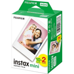 Fujifilm Instax mini Pack de 2x10 films photo instantanés - Valable pour tous les appareils photo Instax mini
