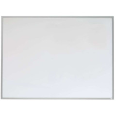 Petit tableau blanc magnétique Nobo avec cadre en aluminium 585 x 430 mm - Effaçable à sec - Tampons adhésifs